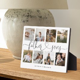 Father Sonsハートスクリプト |フォトグリッドのコラージュ フォトプラーク