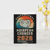 Father To Be Future Daddy, Expecting Dad 2026 Diap カード (黄色い花)