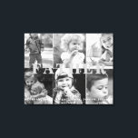 Father We Love Youの6枚の写真 キャンバスプリント<br><div class="desc">お父さん6枚の写真キャンバスが大好き。パパはどんな愛情にも変えられる。名カスタマイズ前と写真削除できるタイポグラフィ</div>