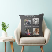 Father with Kids Family Daddy 4 Collage クッション (椅子)