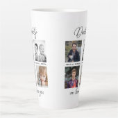 Father with Kids Family Daddy 4 Photo Collage カフェラテマグ (正面)