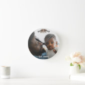 Father Year Established Photo ラウンド壁時計 (ホーム)