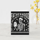 Fatherhood Just A Dad Who Came Back With The Milk  カード (黄色い花)