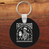 Fatherhood Just A Dad Who Came Back With The Milk  キーホルダー (正面)