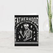 Fatherhood Some Days I Rock It Skeleton Dad Tour F カード (正面)
