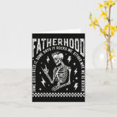 Fatherhood Some Days I Rock It Skeleton Dad Tour F カード (黄色い花)
