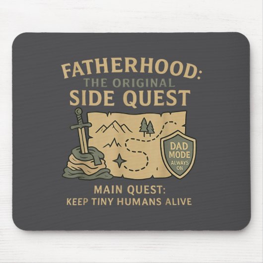 Fatherhood The Original Side Quest Dad Mode  マウスパッド (正面)