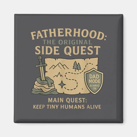 Fatherhood The Original Side Quest Dad Mode  マグネット (正面)