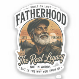 Fatherhood The Real Legacy ヴィンテージ父の日 シール