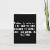 Fatherly Advice_ If At First, You Don't Succeed, F カード (正面)
