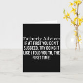 Fatherly Advice_ If At First, You Don't Succeed, F カード (黄色い花)