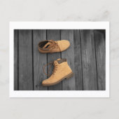 Father's Boots Postcard Print by JH Thornton ポストカード (正面)