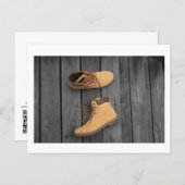 Father's Boots Postcard Print by JH Thornton ポストカード (正面/裏面)