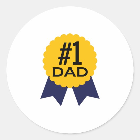 Father's Day ラウンドシール (正面)