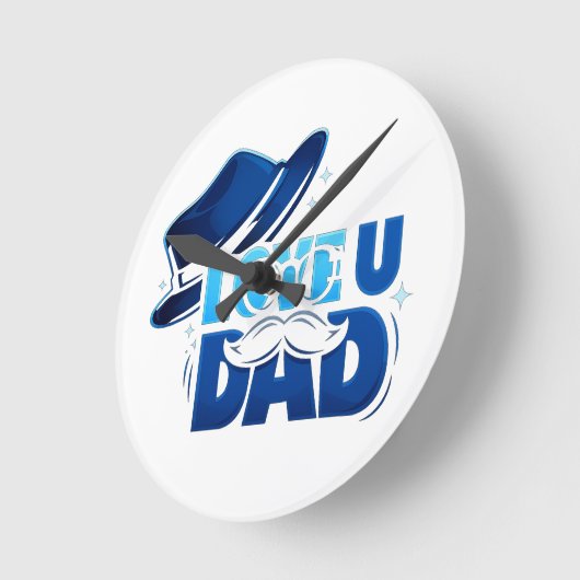 father's day ラウンド壁時計 (傾斜)