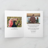 Father's Day 12枚の写真 モダン シーズンカード (内部)