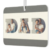 Father's Day 3-Photo "Dad" Cutout Typography カーエアーフレッシュナー (左)