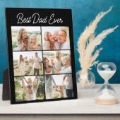 Father's Day 6 Photo Collage Best Dad Ever フォトプラーク (側面)