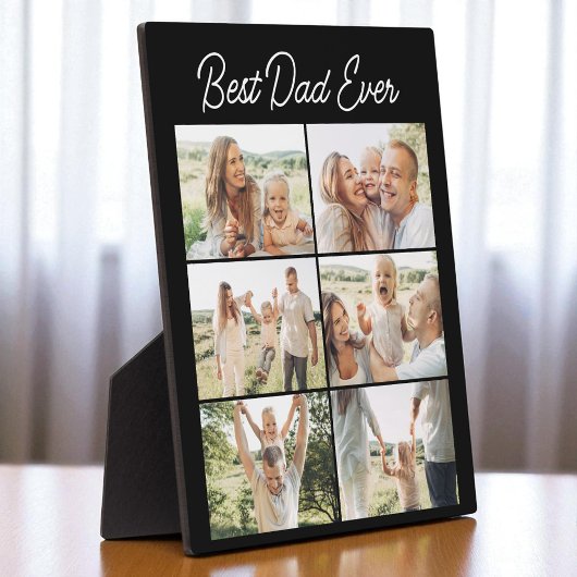 Father's Day 6 Photo Collage Best Dad Ever フォトプラーク