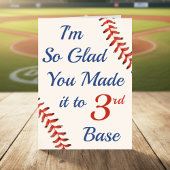 Father's Day Baseball 3rd Base Funny Sports カード
