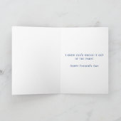 Father's Day Baseball 3rd Base Funny Sports カード (内部)