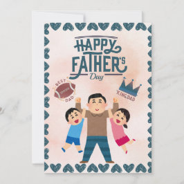 Father's day best dad 招待状