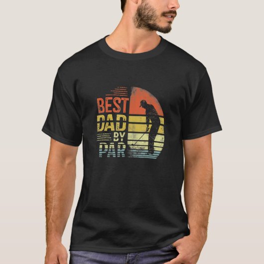 Father's Day Best Dad By Par Daddy Golf Golfer Tシャツ (正面)