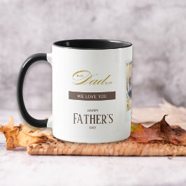 Fathers Day Best Dad Ever Custom Name Photo マグカップ