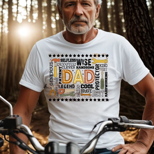 Father's Day Best Dad Ever Handsome Hero Tシャツ