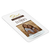 Fathers Day Best Dad Ever Photo マグネット (右側)