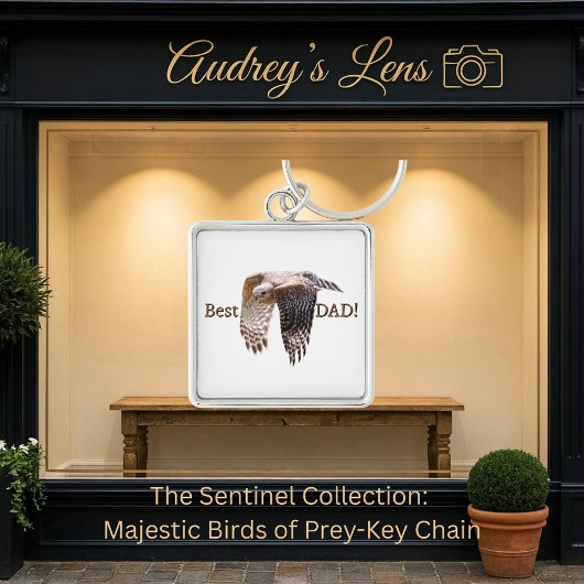 Father's Day "Best Dad" Hawk  キーホルダー