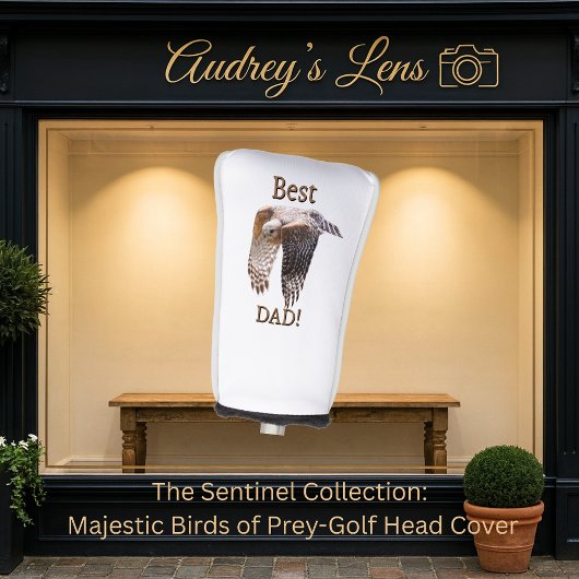 Father's Day "Best Dad" Hawk  ゴルフヘッドカバー