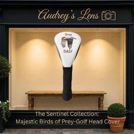 Father's Day "Best Dad" Hawk  ゴルフヘッドカバー