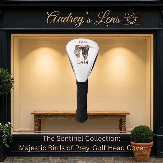 Father's Day "Best Dad" Hawk  ゴルフヘッドカバー