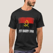 Father's Day Best Daddy Ever Distressed Angola Fla Tシャツ (正面)