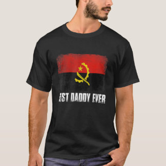 Father's Day Best Daddy Ever Distressed Angola Fla Tシャツ
