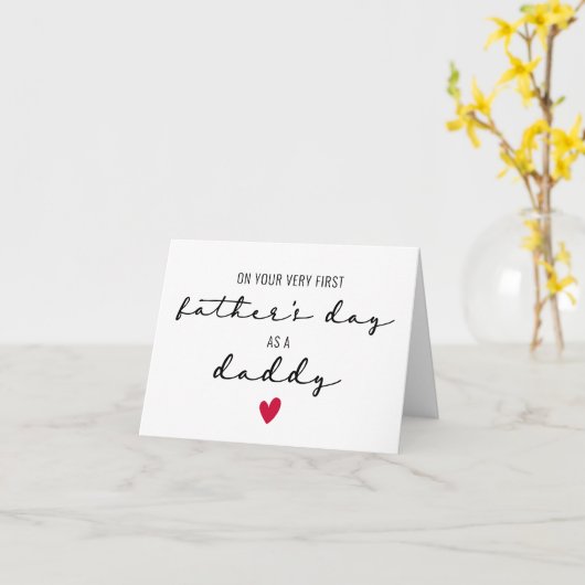 Father's Day card for First Father's Day カード (黄色い花)