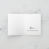 Father's Day card for First Father's Day カード (内部)