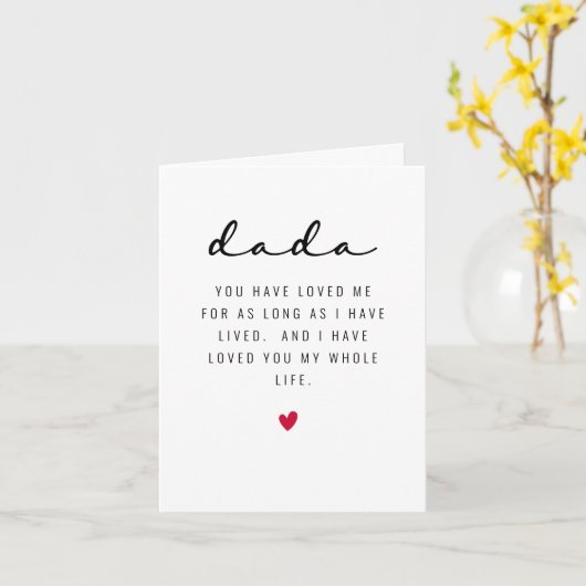 Father's Day card for First Father's Day カード (黄色い花)