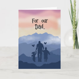 Father's Day Card from Kids Greeting Card カード