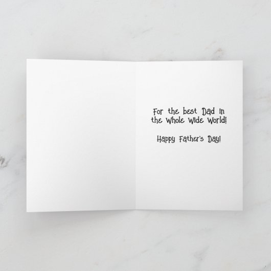 Father's Day Card from Kids Greeting Card カード (内部)