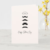 Father's Day Card Mustaches Card カード (黄色い花)