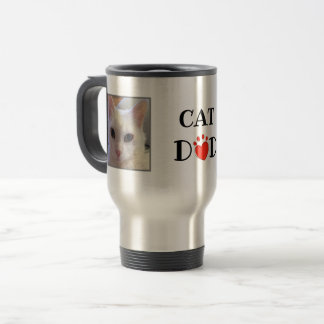 Father's Day Catパパ写真パーソナライズされた トラベルマグ