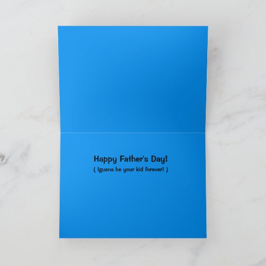 Father's Day Chameleon Card カード (内部)