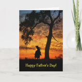 Father's Day Country Western Happy Trails カード (正面)