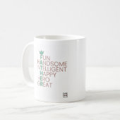 Father's Day - Crossword theme コーヒーマグカップ (正面左)