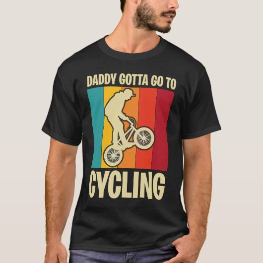 Father's Day  Cycling and Biking Dad 3 Tシャツ (正面)
