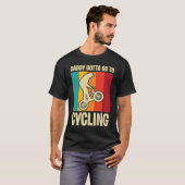 Father's Day  Cycling and Biking Dad 3 Tシャツ (正面フル)