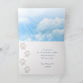 Fathers Day Dachshund Custom Message カード (内部)