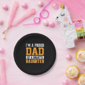 Father's Day Dad Of A Smart Daughter ペーパープレート (パーティー)
